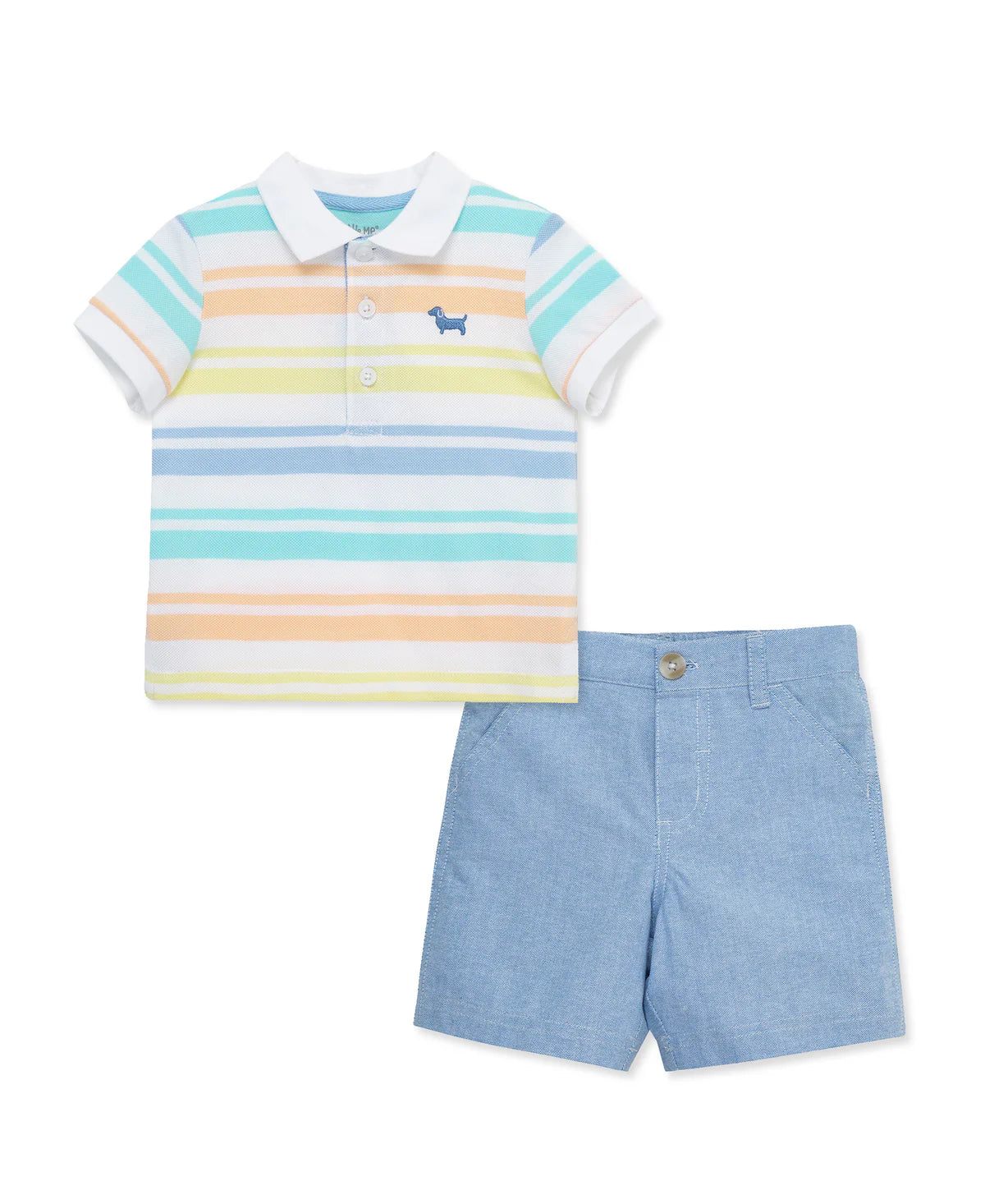 Stripe Polo Short Set (2T-4T)