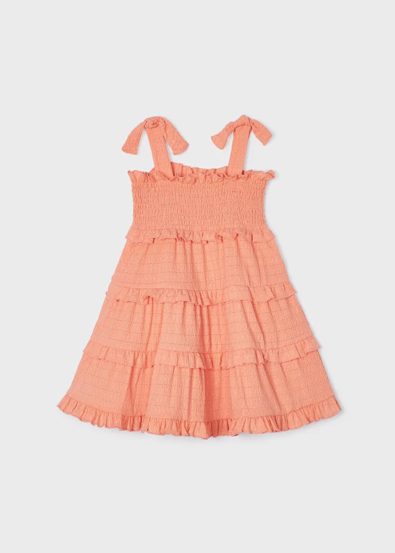 Mayoral Girls Melocoton Tiered Dress