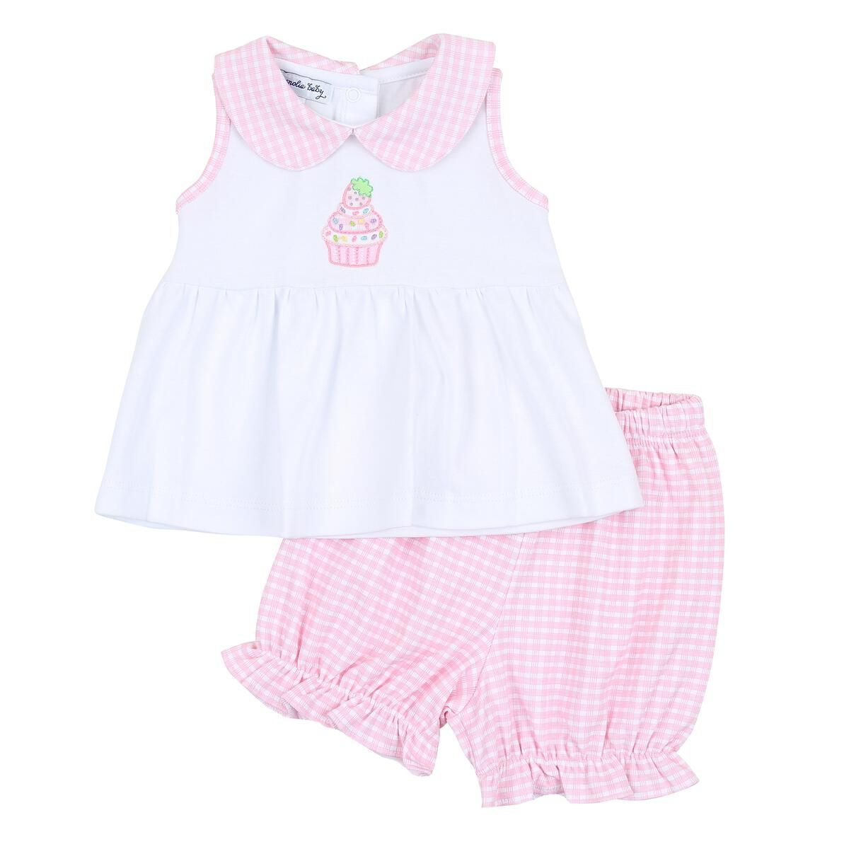 Magnolia Baby Strawberry Cupcake Short Set