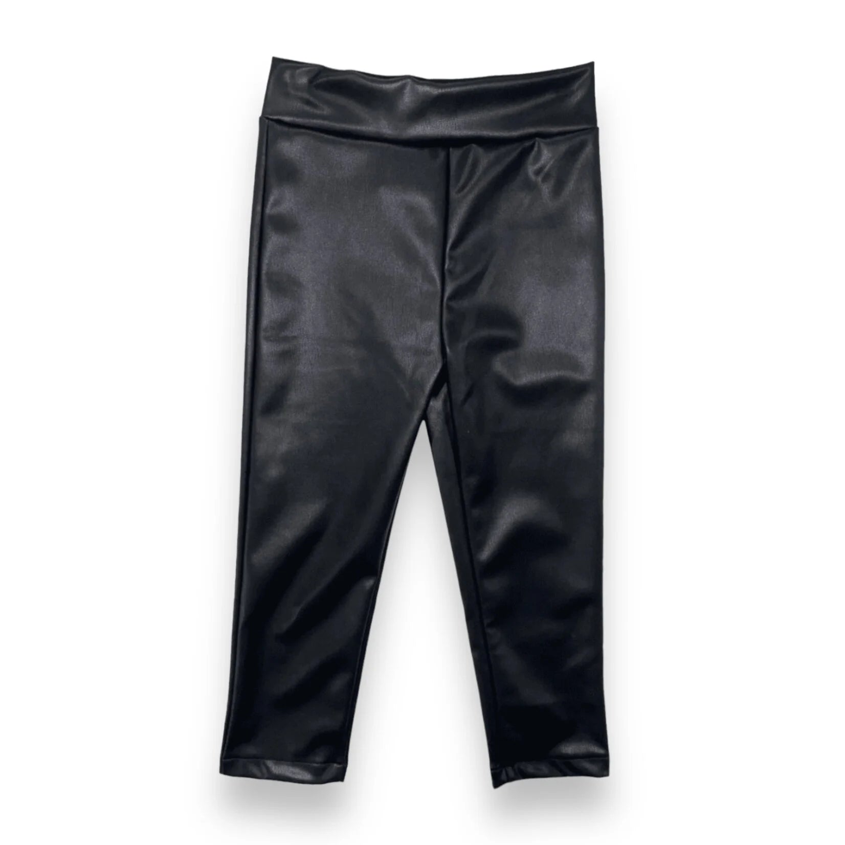 Emma Jean Kids Faux Leather Black Leggings