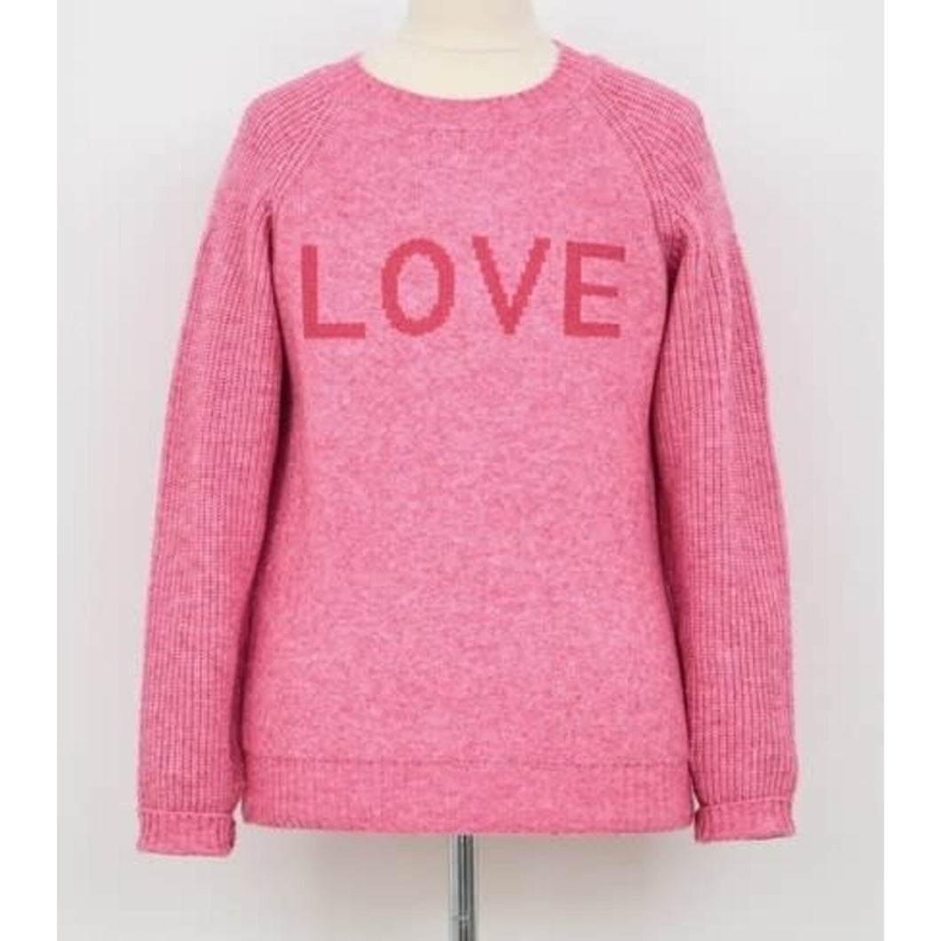 Molly Braken Girls Knit Sweater Love