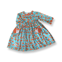 Load image into Gallery viewer, Cotton Kids Girls Fox Pocket Dress
