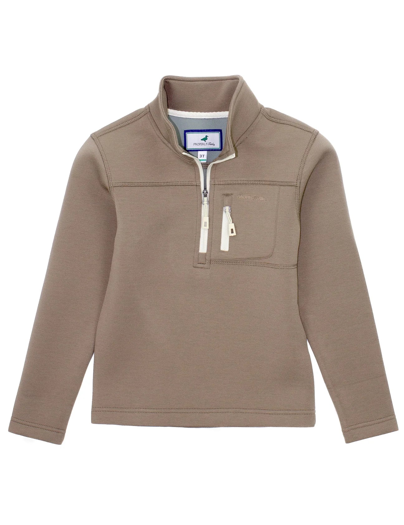 Properly Tied Boys Artic Pullover Acorn