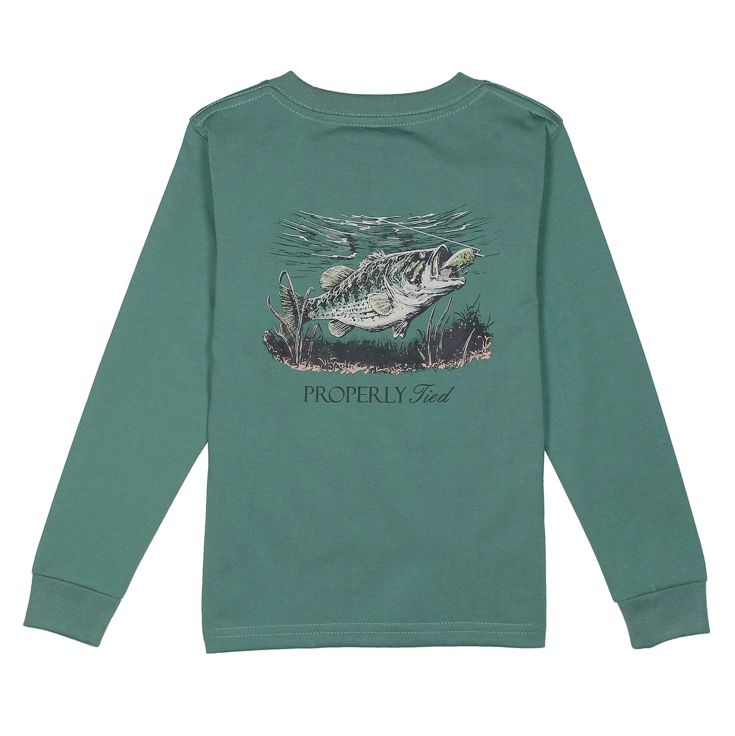 Set The Hook LS Marine Green