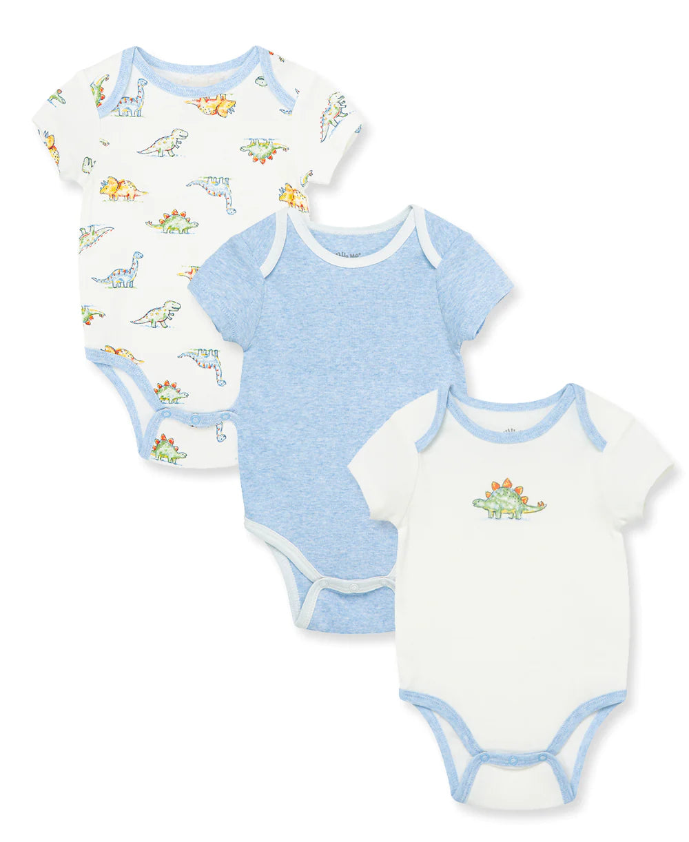 Little Me Boys Dinomite 3-Pack Bodysuits