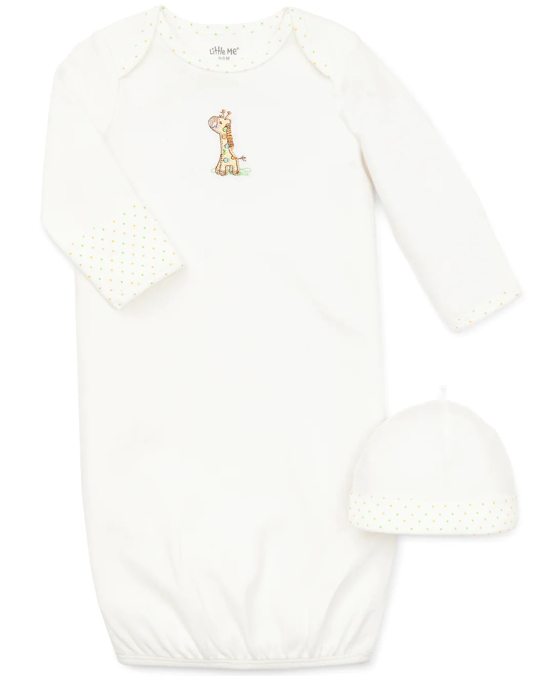 Little Me Giraffe Sleeper Gown and Hat