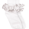 Jefferies Socks Misty Ruffle Lace Turn Cuff Socks