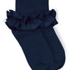 Jefferies Socks Misty Ruffle Lace Turn Cuff Socks