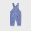 Mayoral Newborn Velour Dungarees