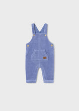 Load image into Gallery viewer, Mayoral Newborn Velour Dungarees
