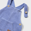 Mayoral Newborn Velour Dungarees