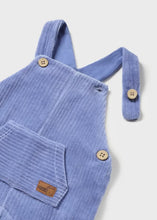Load image into Gallery viewer, Mayoral Newborn Velour Dungarees
