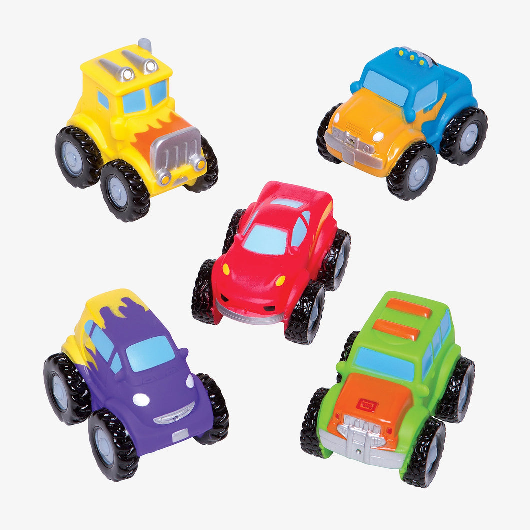 Elegant Baby Monster Truck Party Squirtie Bath Toys