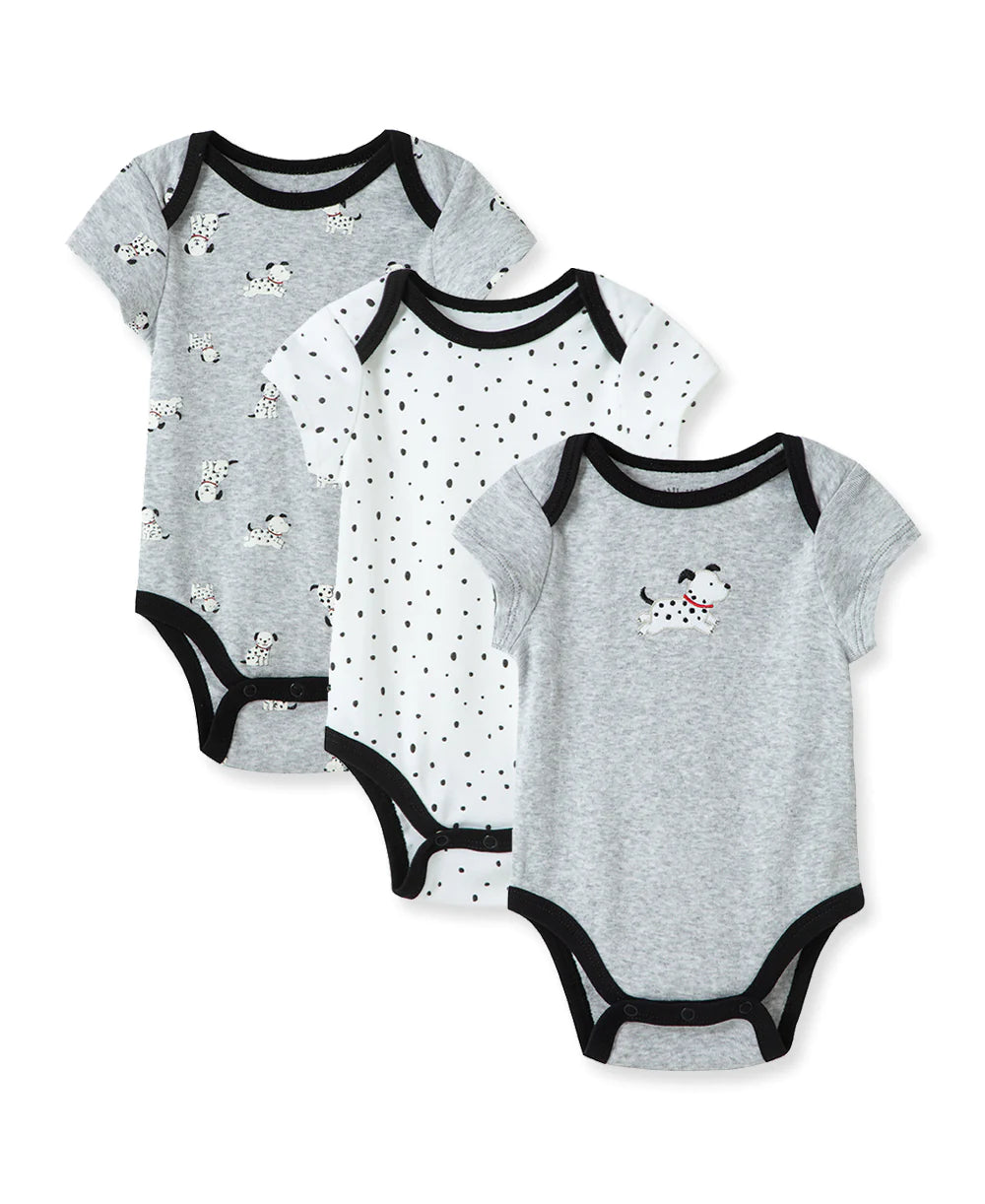 Little Me 3pk Dalmatian Bodysuits