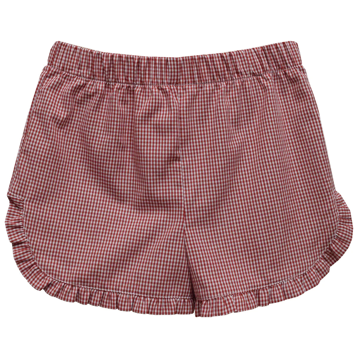 Vive La Fete Red Gingham Girls Ruffle Shorts