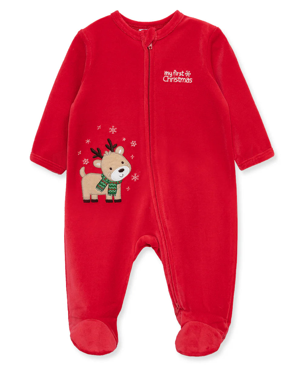 Little Me Reindeer Footie