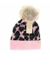 Load image into Gallery viewer, CC Kids Leopard Pom Beanie
