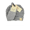 CC Solid Ribbed Baby Beanie and Mitten Gloves