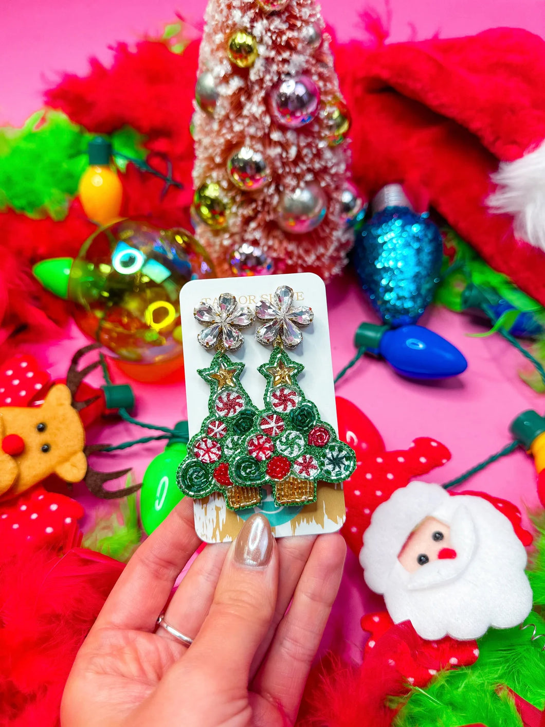 Carol Christmas Tree Earrings
