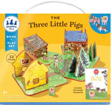 Load image into Gallery viewer, Three Little Pigs Book and Play Set
