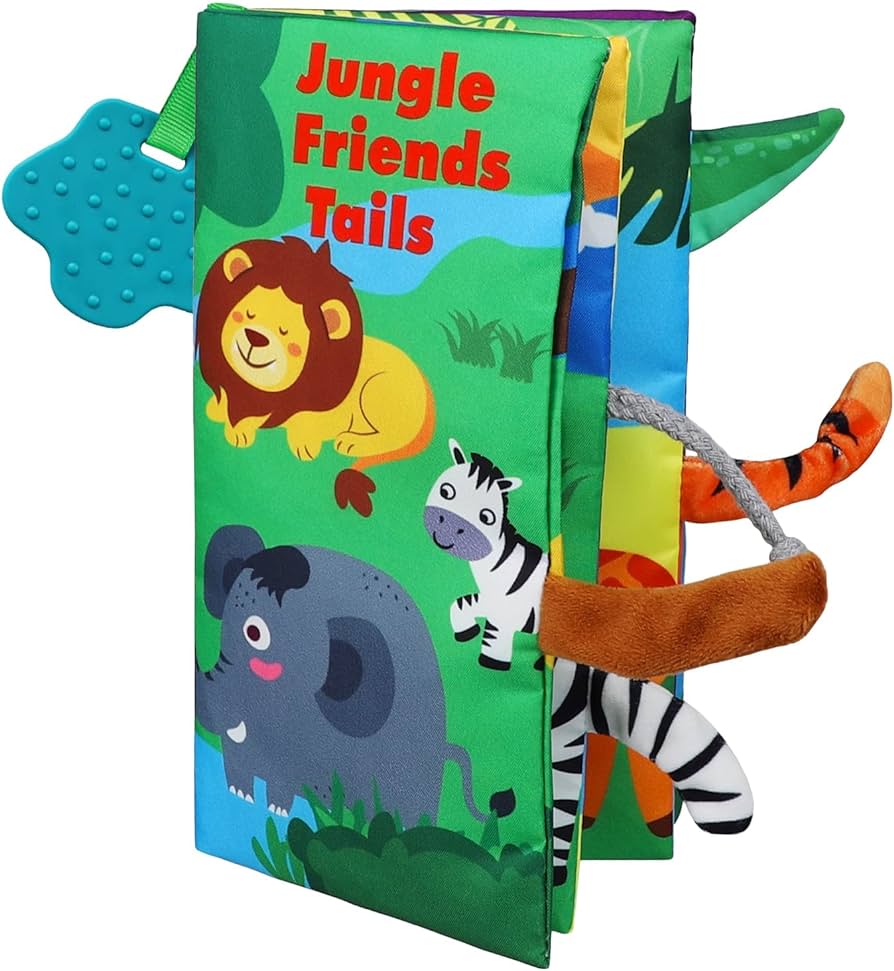 Jungle Friend Tails Crinkle Book