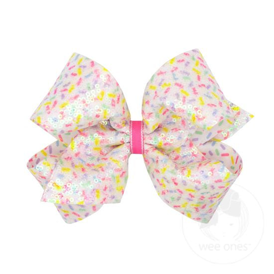 Wee Ones King Sequin Birthday Bow