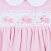 Magnolia Baby Pastel Bunny Classics Smocked Collared Flutters Bubble Pink