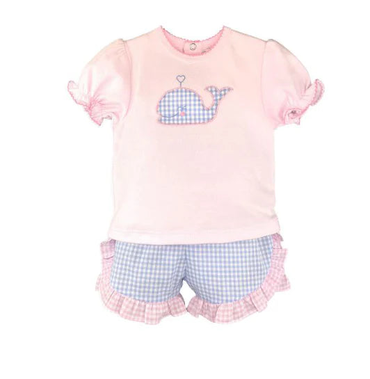 Petit Ami Whale Short Set