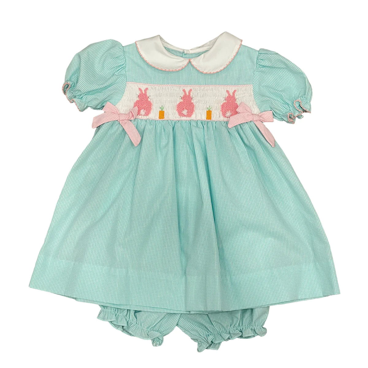 Petit Ami Bunny Smocked Dress