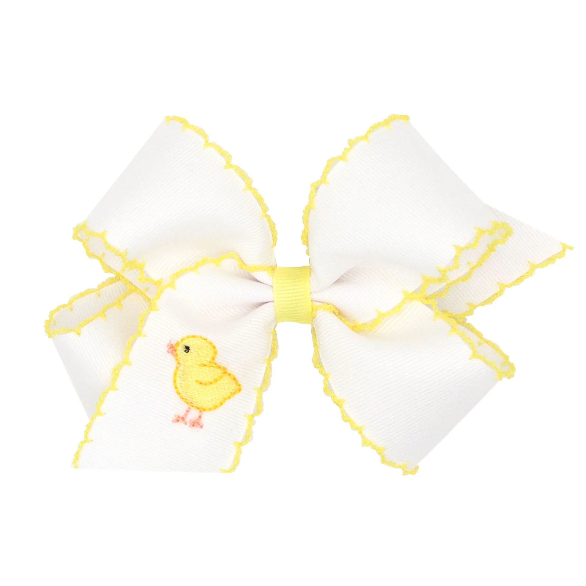 Wee Ones Medium Chick Moonstitch Bow