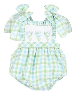 Sophia & Lucas Pastel Plaid Sunsuit