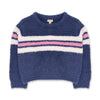 Dreamer Stripe Sweater - Crown Blue Plush