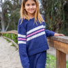 Dreamer Stripe Sweater - Crown Blue Plush