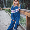 Dreamer Stripe Sweater - Crown Blue Plush