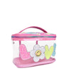 OMG ACCESSORIES Flamingo Love Clear Train Case