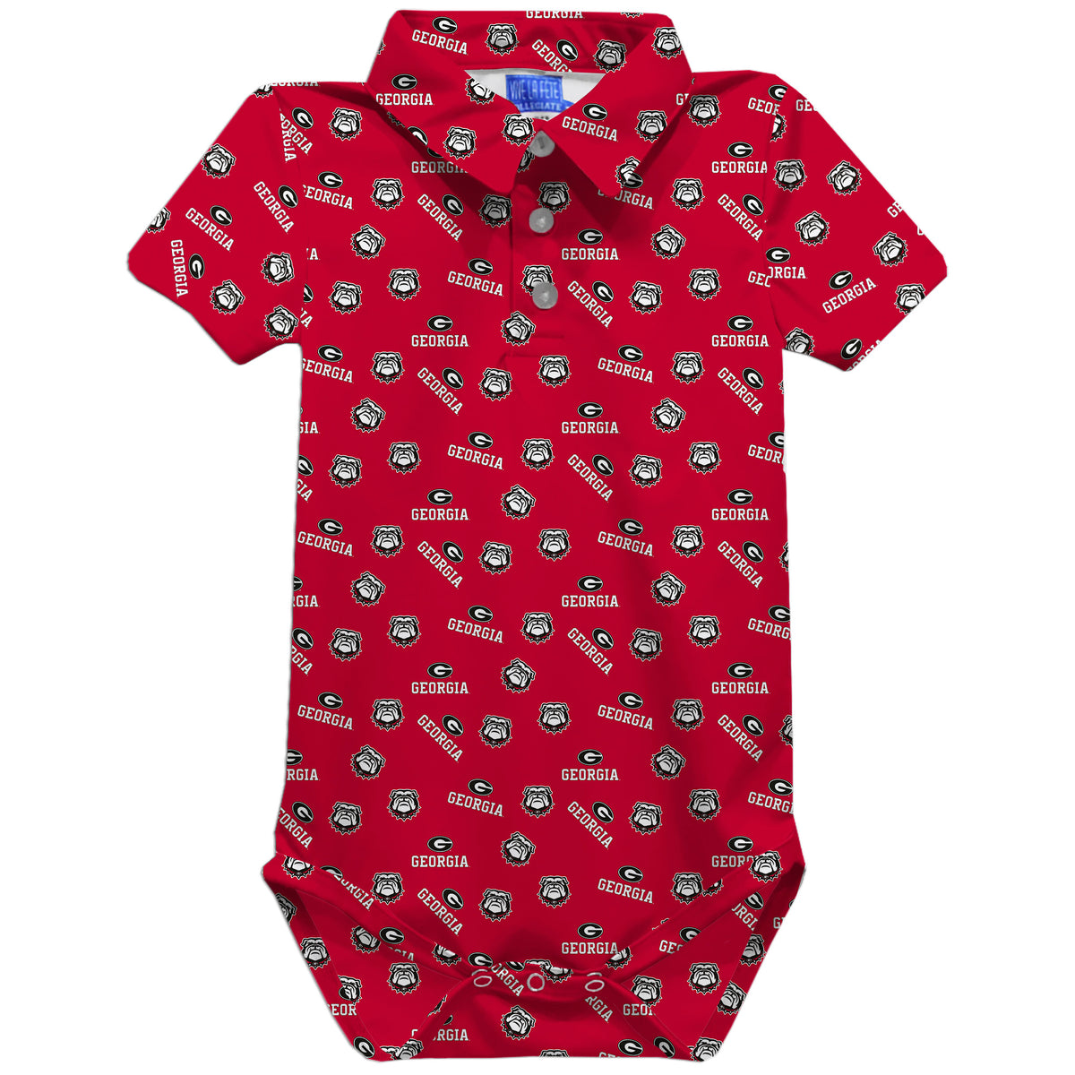 Bodysuit Georgia Bulldogs Short Sleeve Polo Boy