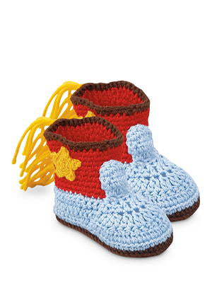 Jefferies Socks Newborn Cowboy Crocheted Boots