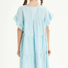 Good Girl Ruffle Sleeve Tiered Gauze Dress