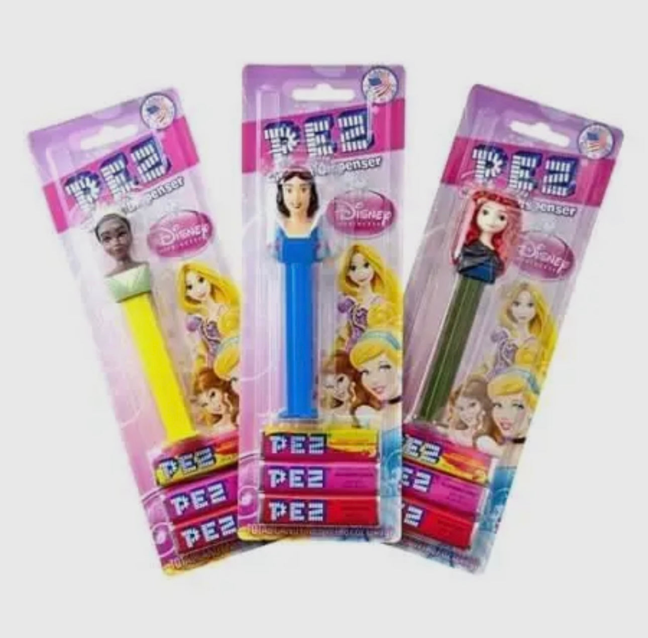 Pez Blister Card Disney Princess Candy & Dispenser