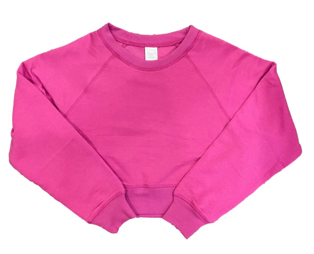 Suzette Cloud Crew Neck Top - Muted Fuchsia