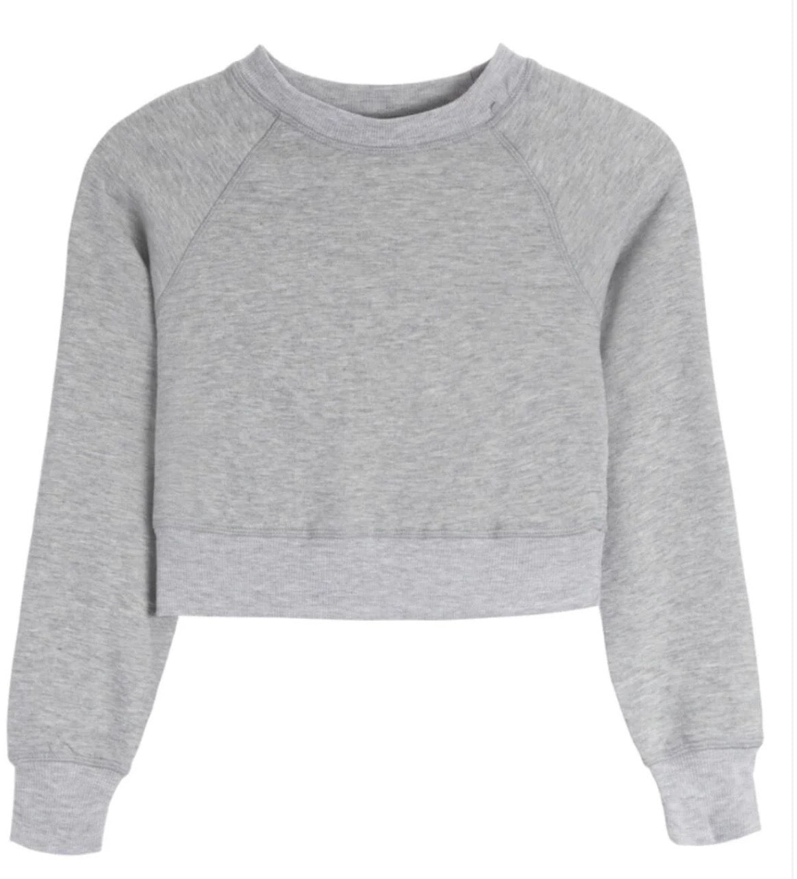 Suzette Cloud Crew Neck Top - Heather Gray