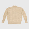 Golden Beige Girls Knitted Sweater