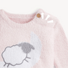 Baa Baa Solid Pink Chenille Magnetic Sweater Set