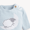 Baa Baa Solid Blue Chenille Magnetic Sweater Set (Copy)