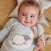 Baa Baa Solid Blue Chenille Magnetic Sweater Set (Copy)
