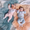 Baa Baa Solid Blue Chenille Magnetic Sweater Set (Copy)