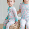 Sweet Bay Clothing Pink/Blue Crab 2 piece PJ set