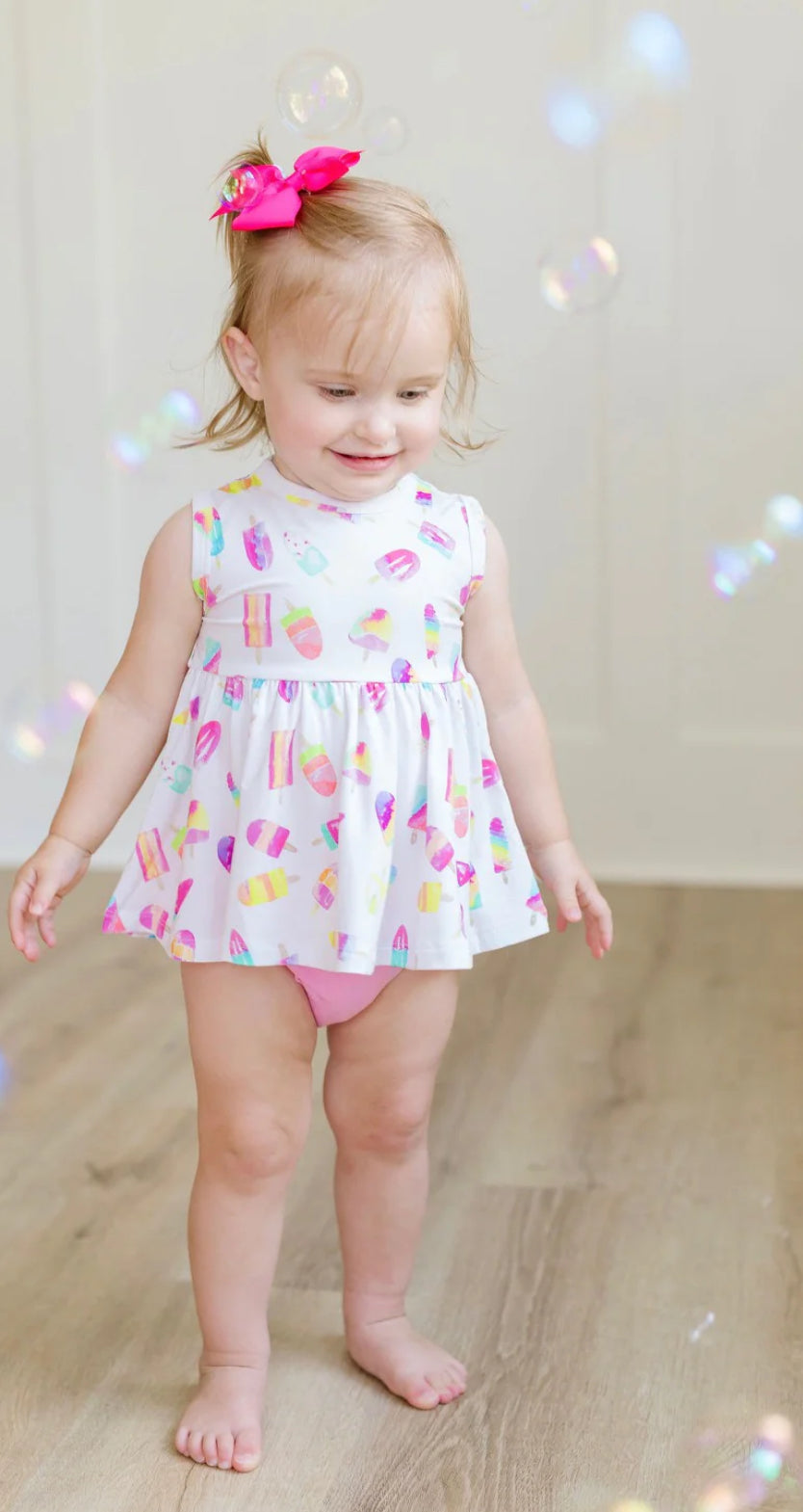 Sweet Bay Popsicle Sleeveless Peplum Bloomer Set