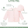 Little Me Cable Knit Sweater and Hat