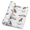 Lolly Banks Swaddle Blanket - Policeman